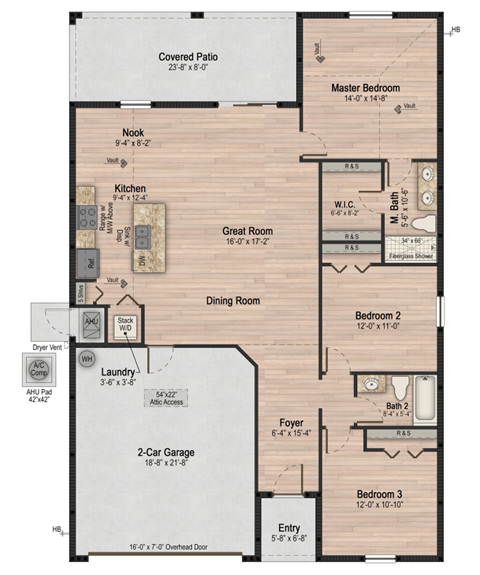 The Groves at Lake Ella Homes for Rent in Fruitland Park photo of three bedroom floorplan
